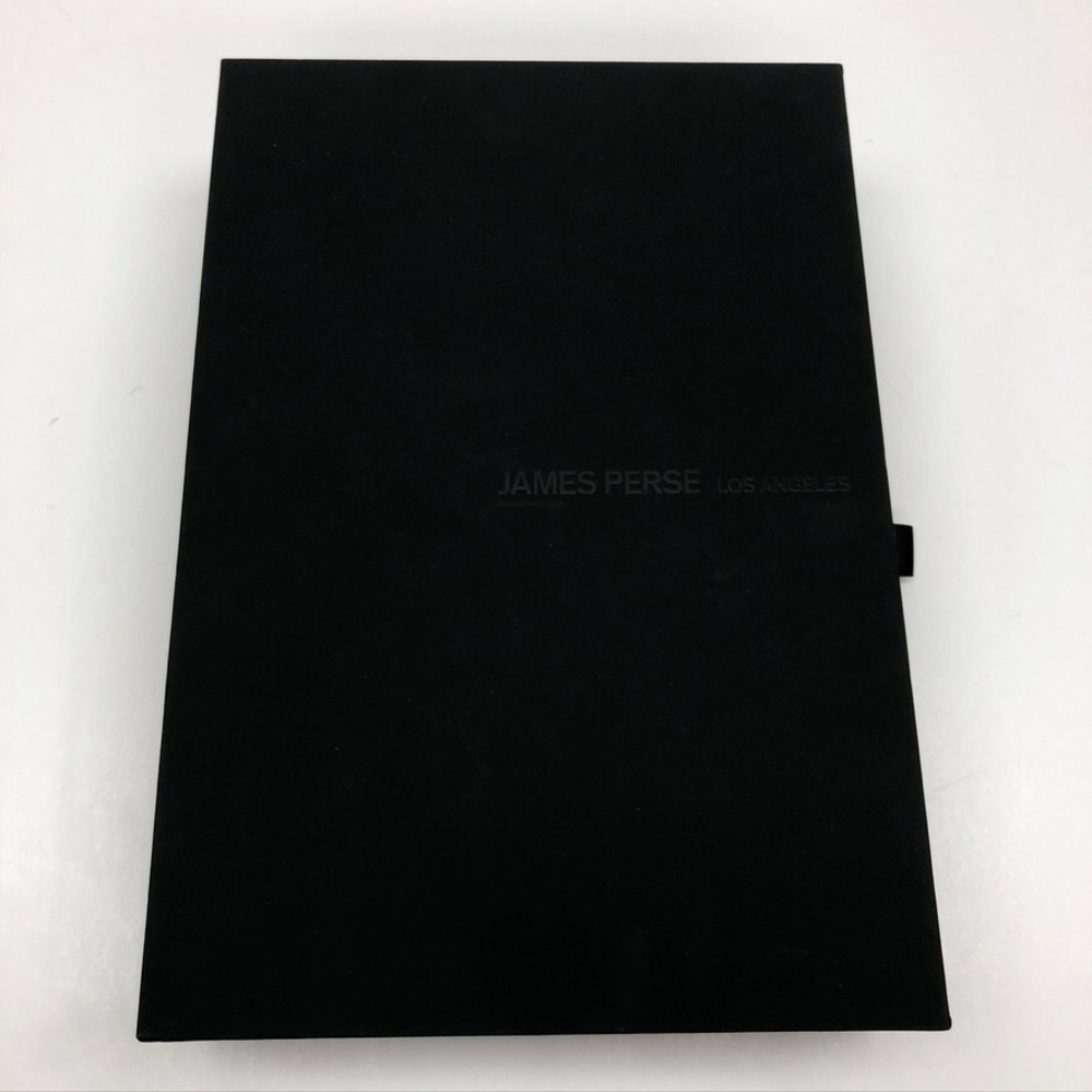 Authentic James Perse Gift Box Black Drawer Style Medium Rectangle 9.5x13.5x3
